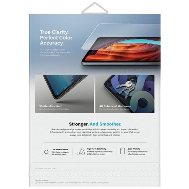 Uniq Optix Clear tempered glass with applicator for iPad Air 13&quot  2024 6