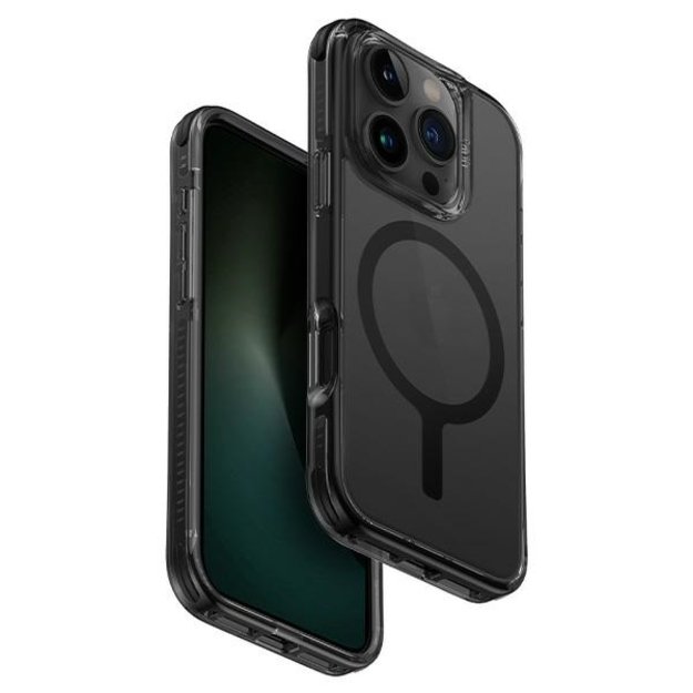 Uniq Combat iPhone 16 Pro 6.3&quot  case Magclick Charging black/carbon black