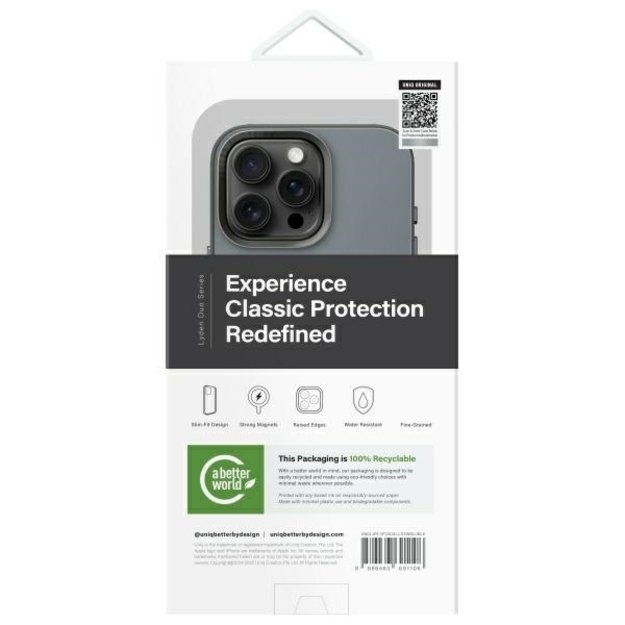 Uniq Lyden DS iPhone 16 Pro 6.3&quot  Magclick Charging case blue-black/washed blue-black 6