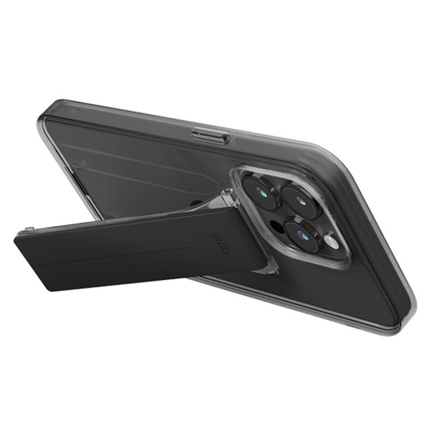 Uniq case Heldro Mount with Stand iPhone 15 Pro Max 6.7&quot  smoke/vapor smoke 2