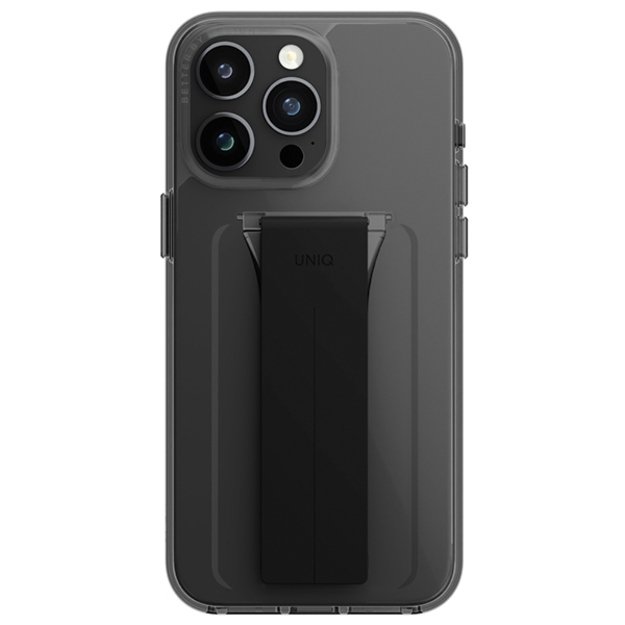 Uniq case Heldro Mount with Stand iPhone 15 Pro Max 6.7&quot  smoke/vapor smoke 1
