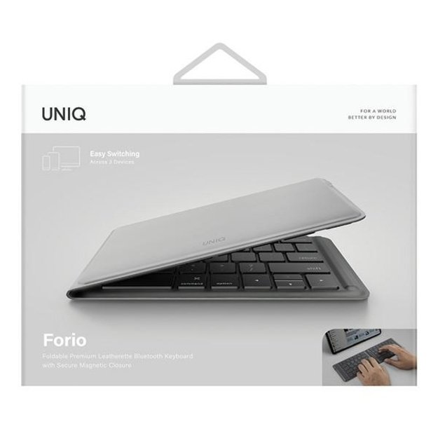 Uniq Forio Foldable Bluetooth Keyboard Gray/Chalk Gray 1