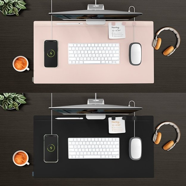 Uniq Hagen Magnetic Desk Pad Double-Sided Black and Blue 4