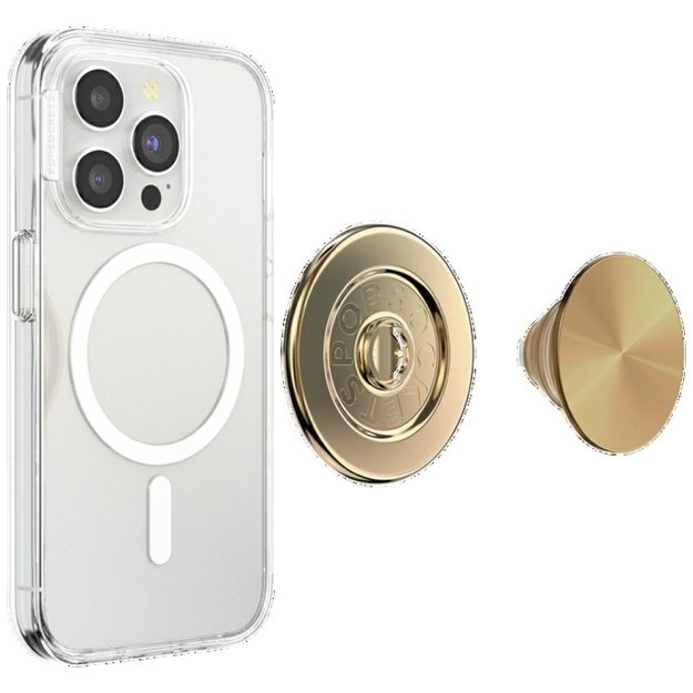 Popsockets Round Radial Gold Aluminum MagSafe Holder and Phone Stand 6