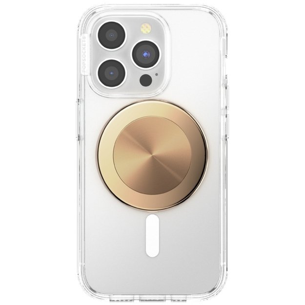 Popsockets Round Radial Gold Aluminum MagSafe Holder and Phone Stand 4