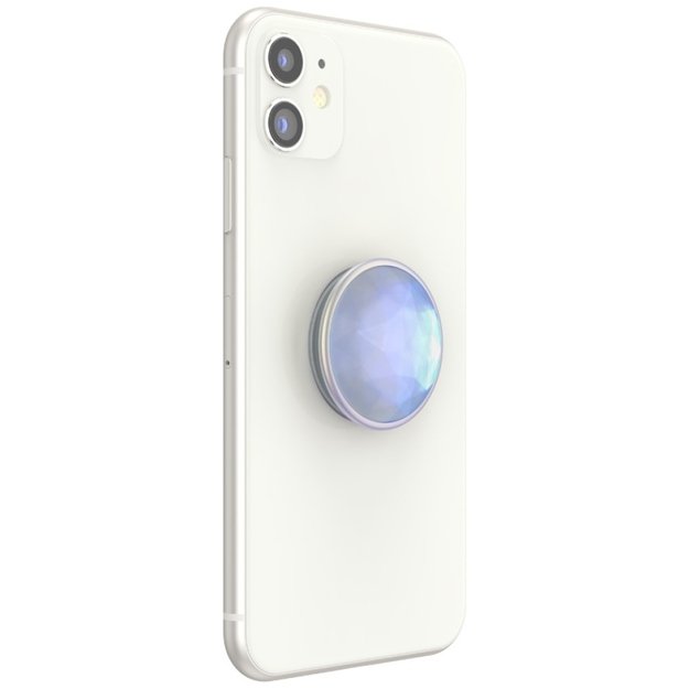Popsockets Luxe Iridescent Dichroic Phone Holder and Stand - White 5