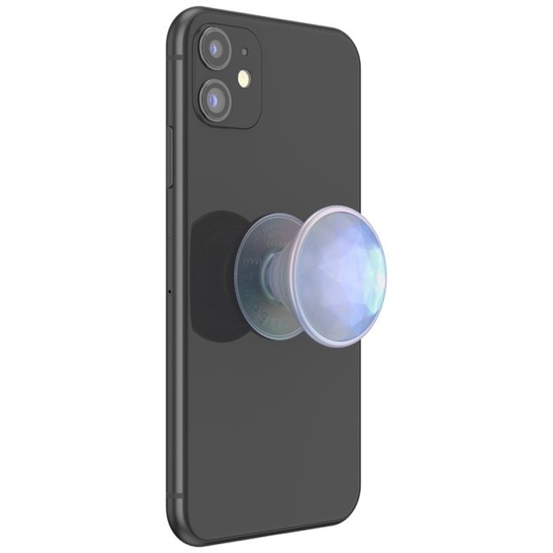 Popsockets Luxe Iridescent Dichroic Phone Holder and Stand - White 4