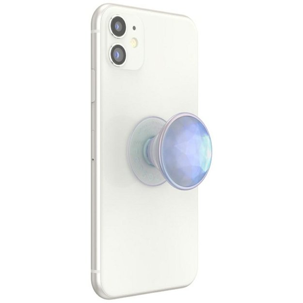 Popsockets Luxe Iridescent Dichroic Phone Holder and Stand - White 6