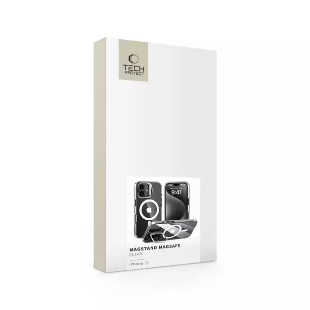 Tech-Protect MagStand MagSafe iPhone 16 Case - Clear 6