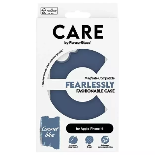 CARE by PanzerGlass Fashion Case iPhone 16 6.1&quot  blue/blue MagSafe 1381 3