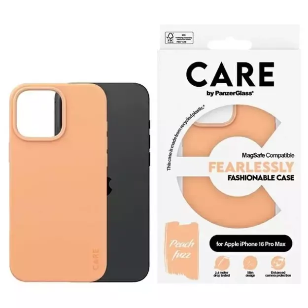 CARE by PanzerGlass Fashion Case iPhone 16 Pro Max 6.9&quot  Peachy MagSafe 1392