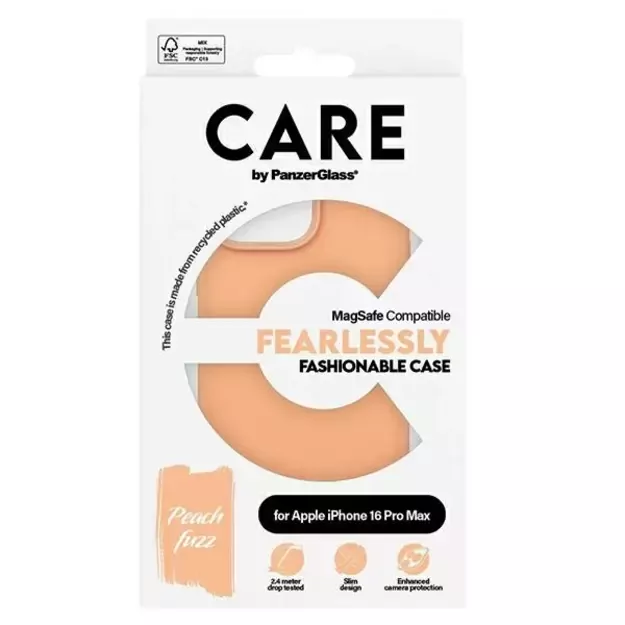 CARE by PanzerGlass Fashion Case iPhone 16 Pro Max 6.9&quot  Peachy MagSafe 1392 3