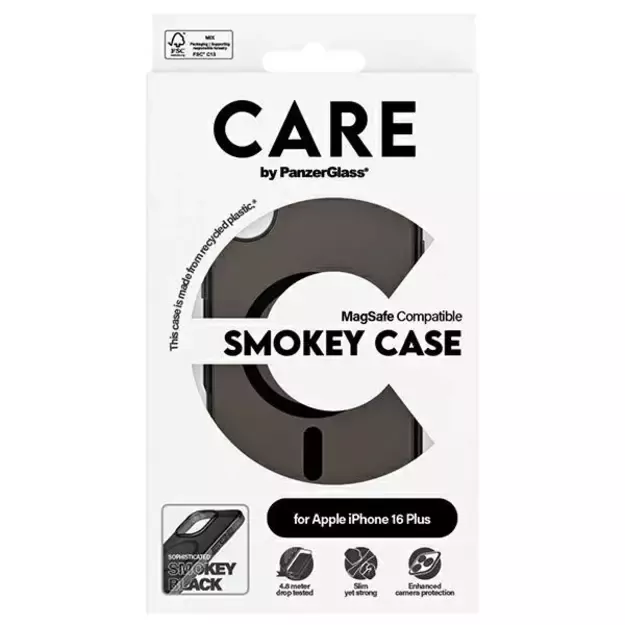 CARE by PanzerGlass Flagship Case iPhone 16 Plus 6.7&quot  smoke/smokey MagSafe 1351 3