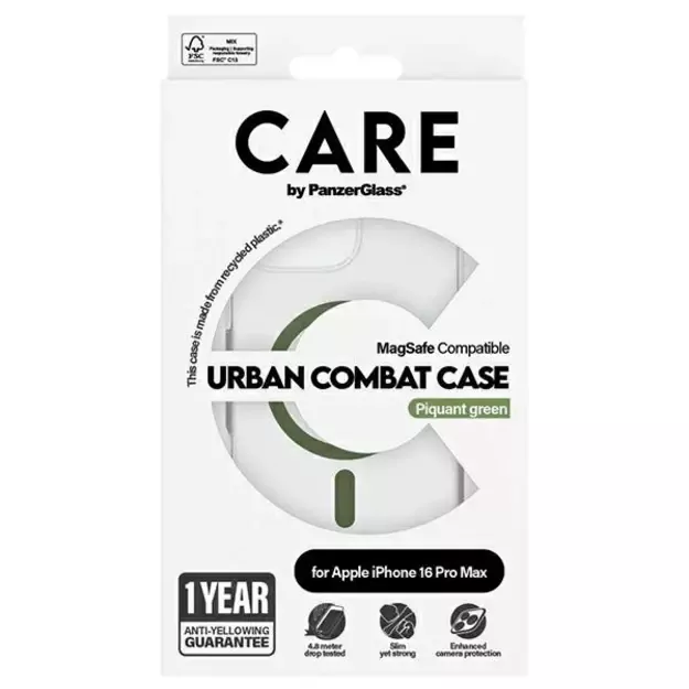 CARE by PanzerGlass Flagship Case iPhone 16 Pro Max 6.9&quot  green/green MagSafe 1372 6