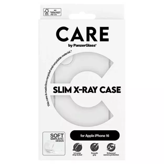 CARE by PanzerGlass X-Ray Soft Basic Case iPhone 16 6.1&quot  transparent 1441 3