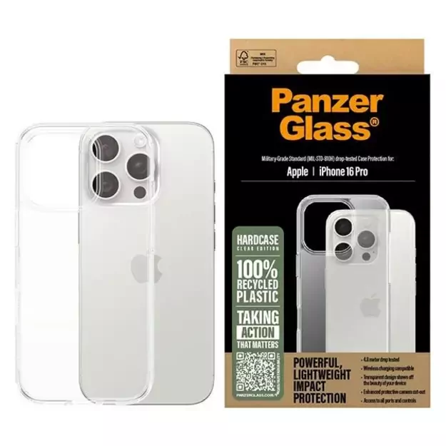 PanzerGlass HardCase iPhone 16 Pro 6.3&quot  Clear/Transparent 1288