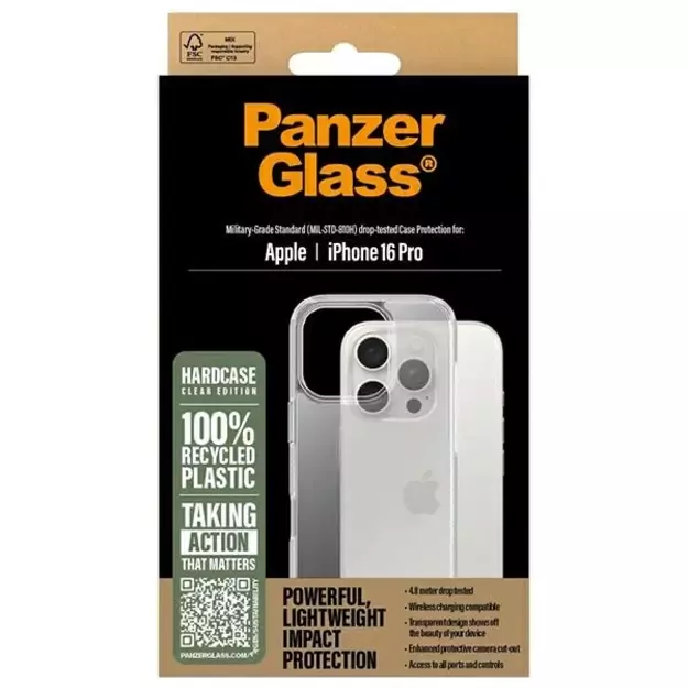 PanzerGlass HardCase iPhone 16 Pro 6.3&quot  Clear/Transparent 1288 2
