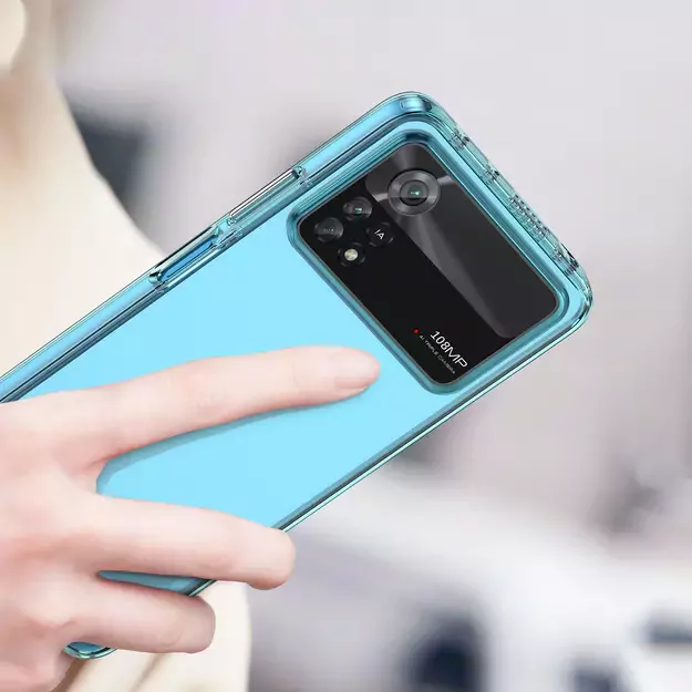 Outer Space Case for Xiaomi Poco X4 Pro 5G cover with a flexible frame blue 8