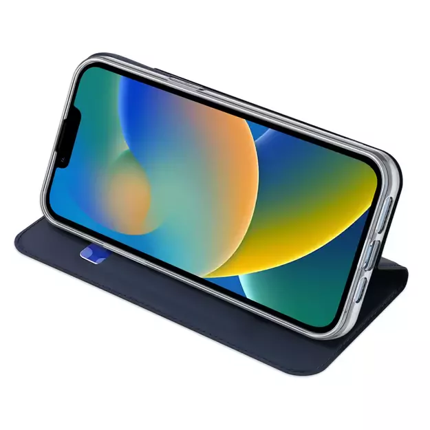 Dux Ducis Skin Pro Holster Flip Cover for iPhone 14 Plus blue 10