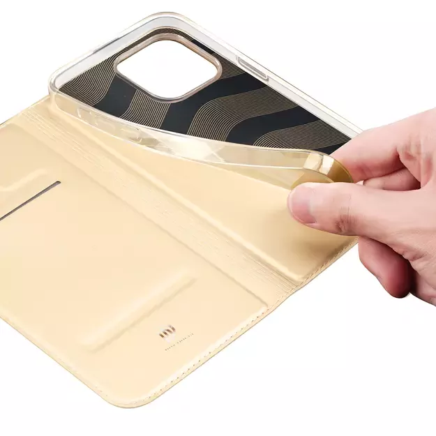 Dux Ducis Skin Pro Holster Flip Cover for iPhone 14 Pro Max gold 14