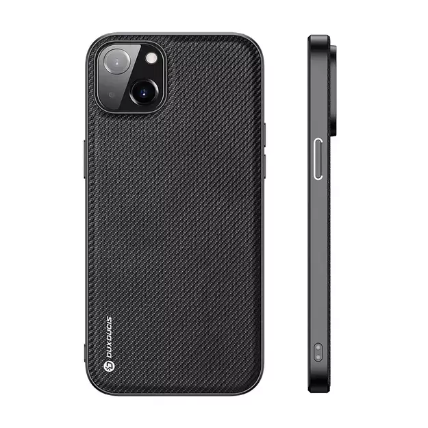 Dux Ducis Fino case cover nylon covered iPhone 14 Plus black 28