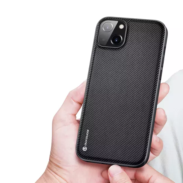 Dux Ducis Fino case cover nylon covered iPhone 14 Plus black 17