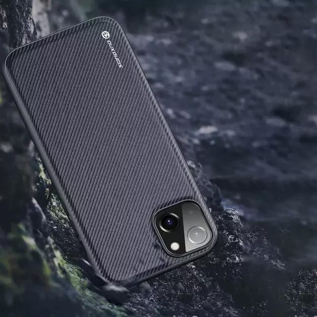 Dux Ducis Fino case cover nylon covered iPhone 14 Plus black 24