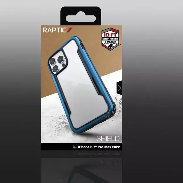 Raptic X-Doria Shield Case iPhone 14 Pro Max armored cover blue 5