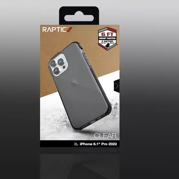 Raptic X-Doria Clear Case iPhone 14 Pro armored cover gray 2