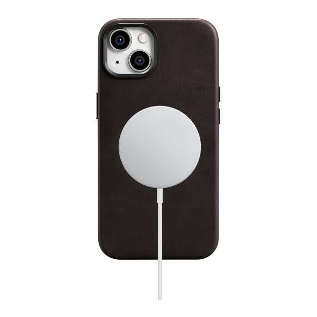 iCarer Oil Wax Premium Leather Case iPhone 14 Plus Magnetic Leather Case with MagSafe Brown (WMI14220703-BN) 16