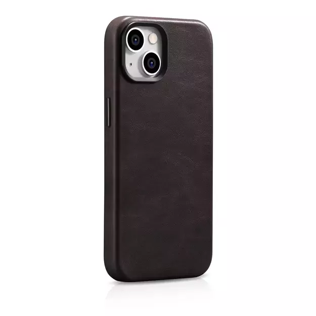 iCarer Oil Wax Premium Leather Case iPhone 14 Plus Magnetic Leather Case with MagSafe Brown (WMI14220703-BN) 21