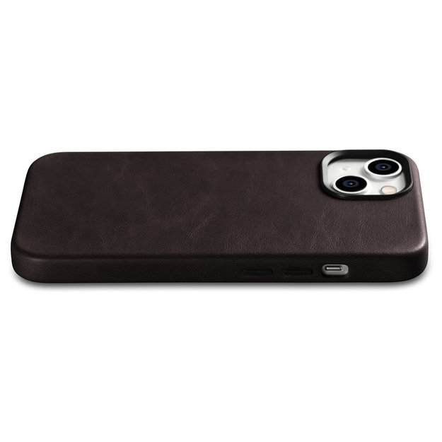 iCarer Oil Wax Premium Leather Case iPhone 14 Plus Magnetic Leather Case with MagSafe Brown (WMI14220703-BN) 10