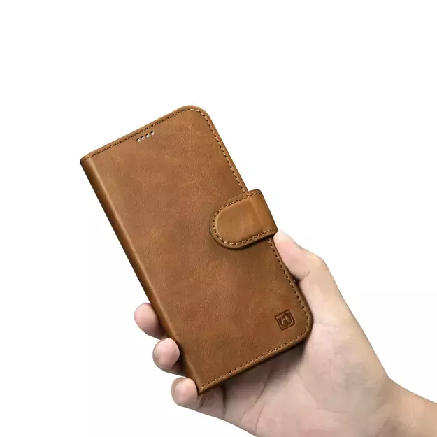 iCarer Oil Wax Wallet Case 2in1 Cover iPhone 14 Pro Anti-RFID Leather Flip Case Brown (WMI14220722-TN) 26
