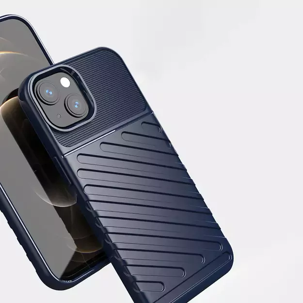 Thunder Case Flexible Tough Rugged Cover TPU Case for iPhone 13 mini blue 2