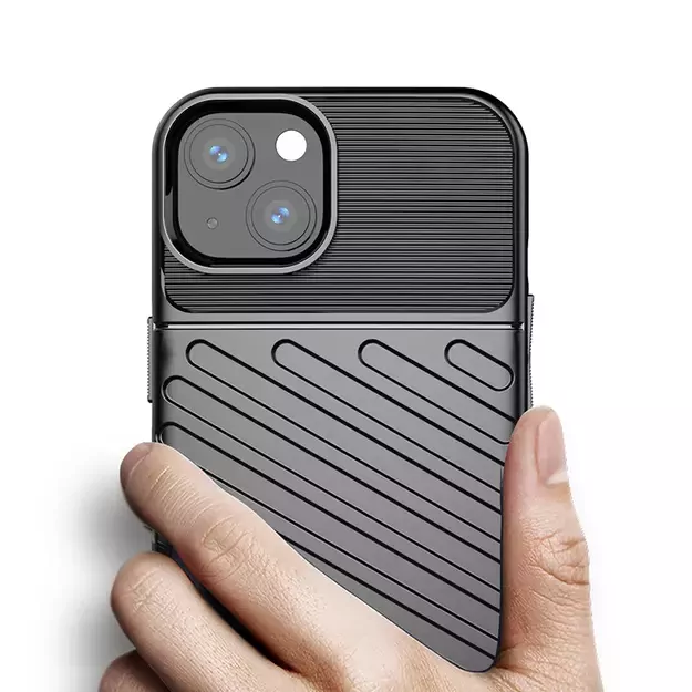 Thunder Case Flexible Tough Rugged Cover TPU Case for iPhone 13 mini blue 5