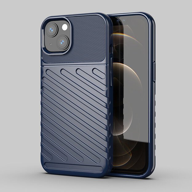 Thunder Case Flexible Tough Rugged Cover TPU Case for iPhone 13 mini blue 15