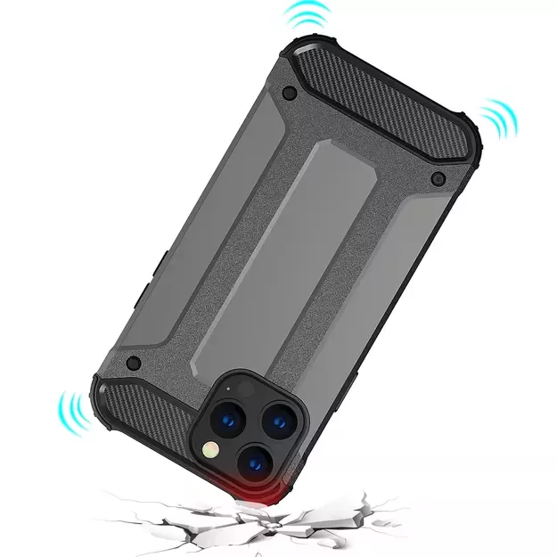 Hybrid Armor Case Tough Rugged Cover for iPhone 13 Pro blue 6