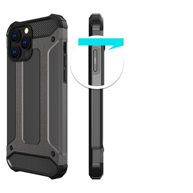 Hybrid Armor Case Tough Rugged Cover for iPhone 13 Pro blue 10