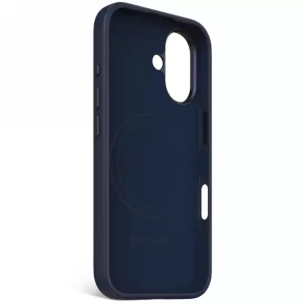 Decoded AntiMicrobial Silicone Backcover Case with MagSafe for iPhone 16 - Navy Blue 2