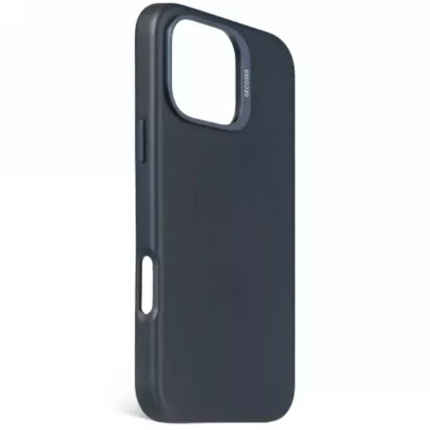 Decoded Leather Backcover MagSafe case for iPhone 16 Pro Max - navy blue 1