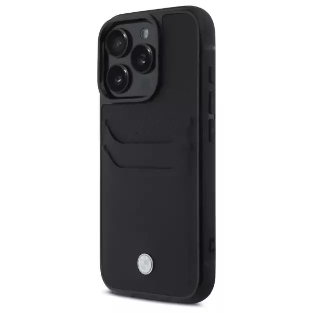 BMW Sign Leather Cardslot Case for iPhone 16 Pro Max - Black 1