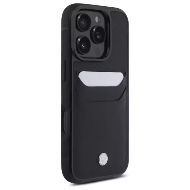 BMW Sign Leather Cardslot Case for iPhone 16 Pro Max - Black 3