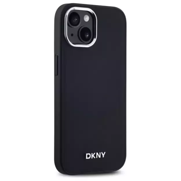 DKNY Plain Logo MagSafe iPhone 14 Case - Black 3