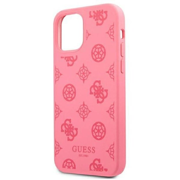 Guess GUHCP12LLSPEFU iPhone 12 Pro Max 6.7&quot  fuchsia/fuchsia hard case Peony Collection 12