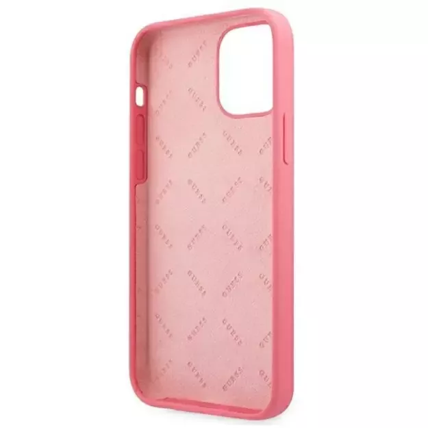 Guess GUHCP12LLSPEFU iPhone 12 Pro Max 6.7&quot  fuchsia/fuchsia hard case Peony Collection 6
