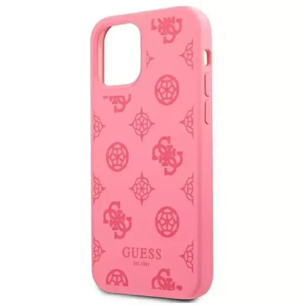 Guess GUHCP12LLSPEFU iPhone 12 Pro Max 6.7&quot  fuchsia/fuchsia hard case Peony Collection 5