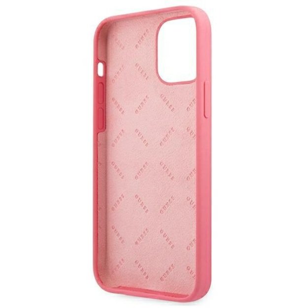 Guess GUHCP12LLSPEFU iPhone 12 Pro Max 6.7&quot  fuchsia/fuchsia hard case Peony Collection 13