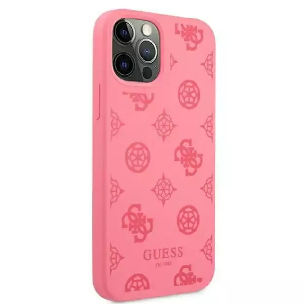Guess GUHCP12LLSPEFU iPhone 12 Pro Max 6.7&quot  fuchsia/fuchsia hard case Peony Collection 3