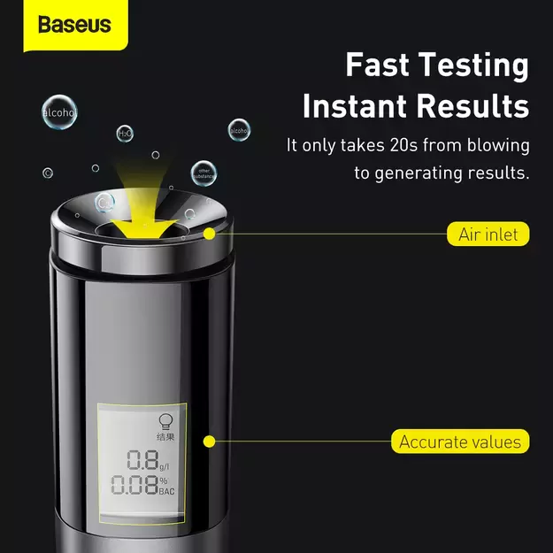 Baseus breathalyzer (CRCX-01) - black 16