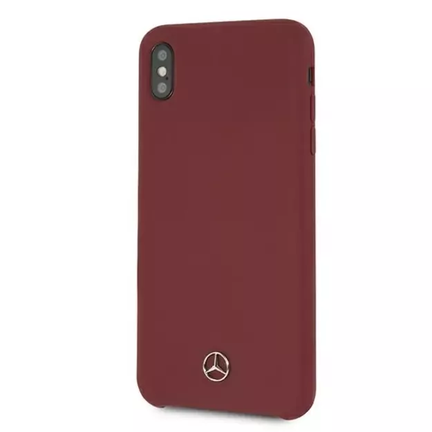 Mercedes MEHCI65SILRE iPhone Xs Max czerwony/red hardcase Silicone Line 1